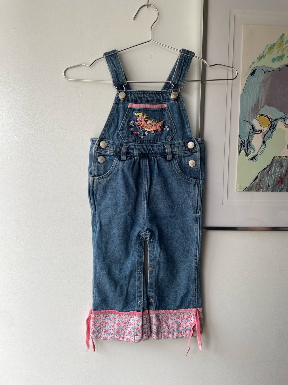 Vintage Y2K Dragon Tales Cassie 2T Denim Overalls